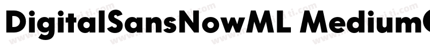 DigitalSansNowML Medium字体转换